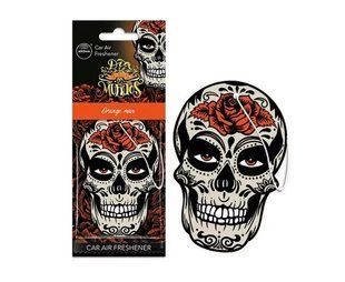 Автомобільний ароматизатор Aroma Car Dia De Los Muertos - Skull Orange Man 103798 фото