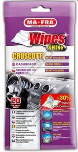 Влажные салфетки для пластика Ma Fra Wipes Cruscotto Lucido 20 шт H0378 фото
