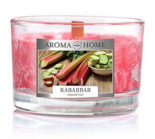 Ароматическая свеча Aroma Home Unique Fragrances - Rabarbar 115 г 836674 фото