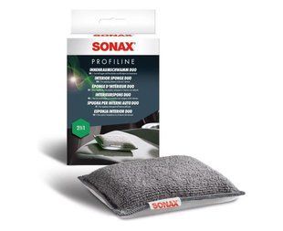 Губка двухсторонняя для очистки интерьера SONAX InnenraumSchwamm Duo 419300 фото
