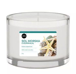 Ароматическая свеча Aroma Home, Базовая серия - Морская соль с ландышем 115 г 839422 фото
