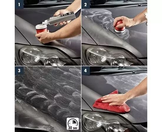 Кольорова поліроль із воском сірий Sonax Polish&Wax Color NanoPro 500 мл 296300 фото