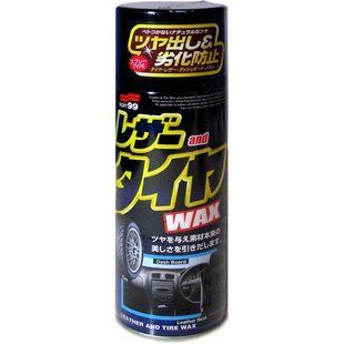 Захисне покриття-поліроль Soft99 Leather and Tire Wax - для пластику салону, матовий ефект 420 мл 02001 фото