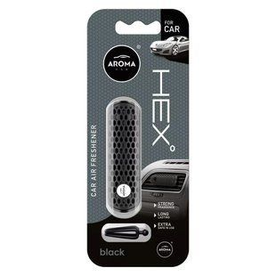 Автомобільний ароматизатор Aroma Car HEX - Black 835752 фото