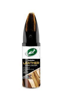 Очисник-кондиціонер шкіри Odor-X зі щіткою Turtle Wax Leather Cleaner 400 мл 52895 фото